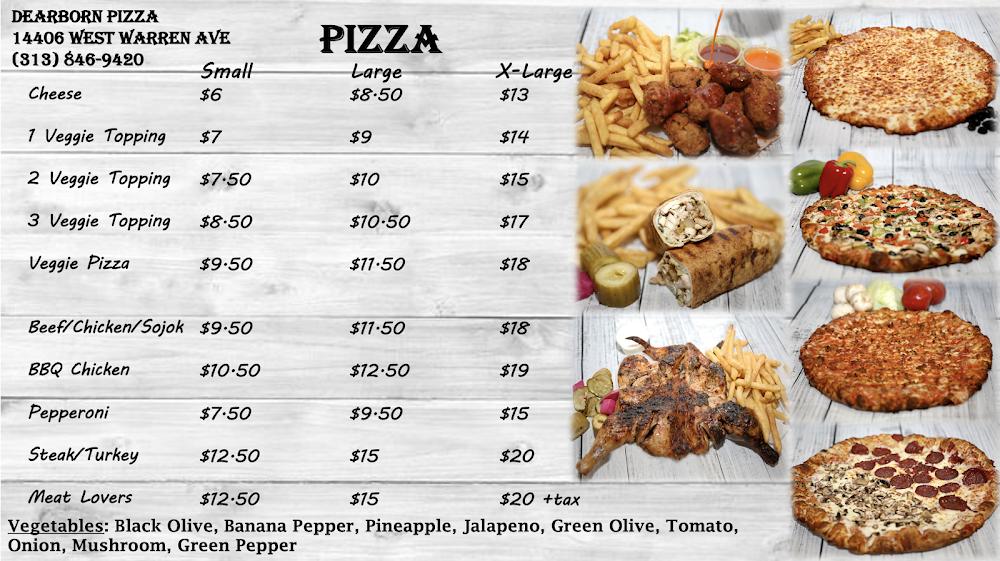 Dearborn Pizza (Dearborn) Menu image 2